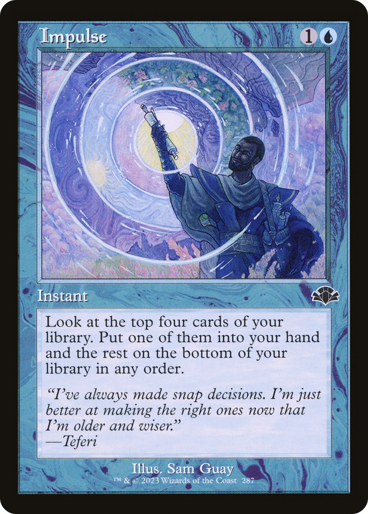 Impulse (DMR-287) - Dominaria Remastered Foil - Premium MTG Single from Wizards of the Coast - Just $0.09! Shop now at Game Crave Tournament Store