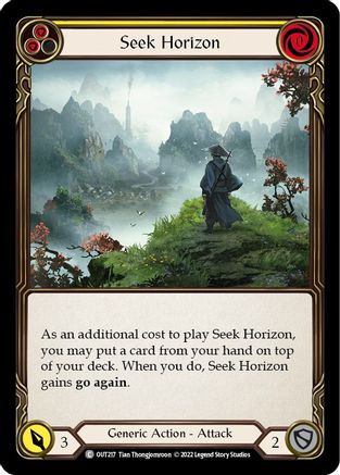 Seek Horizon (Yellow) (OUT217) - Outsiders - Premium Flesh And Blood Single from Legend Story Studios - Just $0.08! Shop now at Game Crave Tournament Store