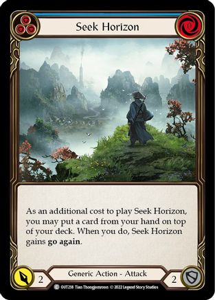 Seek Horizon (Blue) (OUT218) - Outsiders - Premium Flesh And Blood Single from Legend Story Studios - Just $0.25! Shop now at Game Crave Tournament Store