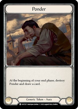 Ponder (OUT237) - Outsiders - Premium Flesh And Blood Single from Legend Story Studios - Just $0.25! Shop now at Game Crave Tournament Store