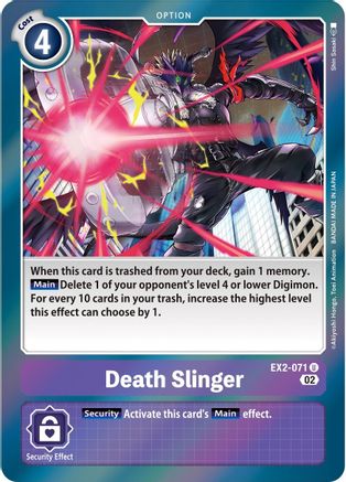 Death Slinger (Alternate Art) (EX2-071) - Starter Deck 14: Beelzemon Advanced Deck Set Foil - Premium Digimon Single from Bandai - Just $0.25! Shop now at Game Crave Tournament Store
