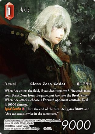 Ace (Full Art) (FROM NIGHTMARES) Foil - Premium Final Fantasy Single from From Nightmares - Just $4.84! Shop now at Game Crave Tournament Store