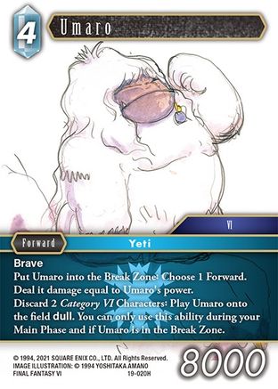 Umaro (FROM NIGHTMARES) Foil - Premium Final Fantasy Single from From Nightmares - Just $0.54! Shop now at Game Crave Tournament Store
