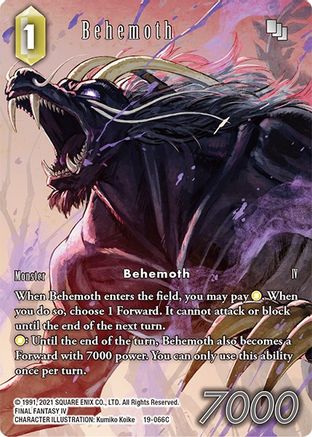 Behemoth (19-066C) (Full Art) (FROM NIGHTMARES) Foil - Premium Final Fantasy Single from From Nightmares - Just $2.40! Shop now at Game Crave Tournament Store