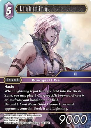 Lightning (19-082H) (FROM NIGHTMARES) Foil - Premium Final Fantasy Single from From Nightmares - Just $0.79! Shop now at Game Crave Tournament Store