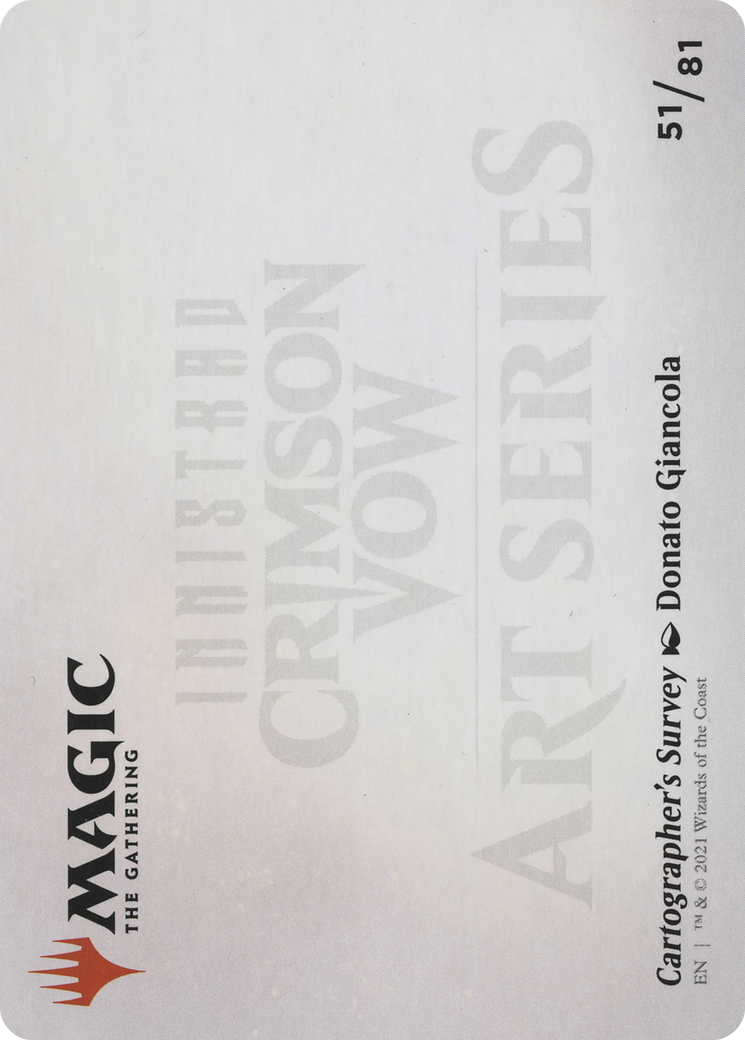 Cartographer's Survey // Cartographer's Survey (AVOW-051) - Crimson Vow Art Series (Borderless) - Premium MTG Single from Wizards of the Coast - Just $0! Shop now at Game Crave Tournament Store