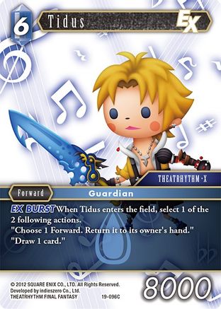 Tidus EX (19-096C) (FROM NIGHTMARES) Foil - Premium Final Fantasy Single from From Nightmares - Just $0.25! Shop now at Game Crave Tournament Store
