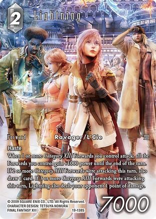 Lightning (19-138S) (Full Art) (FROM NIGHTMARES) Foil - Premium Final Fantasy Single from From Nightmares - Just $11.61! Shop now at Game Crave Tournament Store