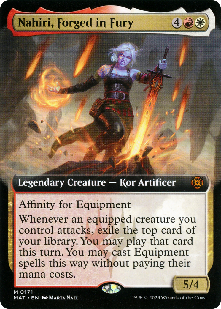 Nahiri, Forged in Fury (MAT-171) - March of the Machine: The Aftermath: (Extended Art) - Premium MTG Single from Wizards of the Coast - Just $2.21! Shop now at Game Crave Tournament Store