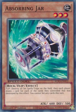 Absorbing Jar (SGX3-ENA12) - Speed Duel GX: Duelists of Shadows 1st Edition - Premium Yugioh Single from Konami - Just $0.25! Shop now at Game Crave Tournament Store