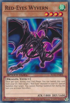 Red-Eyes Wyvern (SGX3-ENB06) - Speed Duel GX: Duelists of Shadows 1st Edition - Premium Yugioh Single from Konami - Just $1.23! Shop now at Game Crave Tournament Store