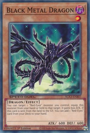 Black Metal Dragon (SGX3-ENB07) - Speed Duel GX: Duelists of Shadows 1st Edition - Premium Yugioh Single from Konami - Just $1.55! Shop now at Game Crave Tournament Store