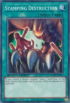Stamping Destruction (SGX3-ENB13) - Speed Duel GX: Duelists of Shadows 1st Edition - Premium Yugioh Single from Konami - Just $0.25! Shop now at Game Crave Tournament Store