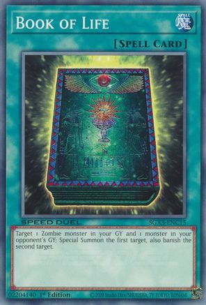 Book of Life (SGX3-ENC15) - Speed Duel GX: Duelists of Shadows 1st Edition - Premium Yugioh Single from Konami - Just $0.29! Shop now at Game Crave Tournament Store