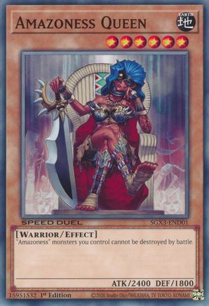 Amazoness Queen (SGX3-END01) - Speed Duel GX: Duelists of Shadows 1st Edition - Premium Yugioh Single from Konami - Just $0.32! Shop now at Game Crave Tournament Store
