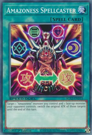 Amazoness Spellcaster (SGX3-END15) - Speed Duel GX: Duelists of Shadows 1st Edition - Premium Yugioh Single from Konami - Just $0.23! Shop now at Game Crave Tournament Store