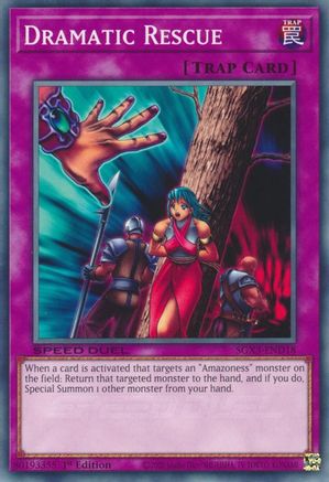 Dramatic Rescue (SGX3-END18) - Speed Duel GX: Duelists of Shadows 1st Edition - Premium Yugioh Single from Konami - Just $0.08! Shop now at Game Crave Tournament Store