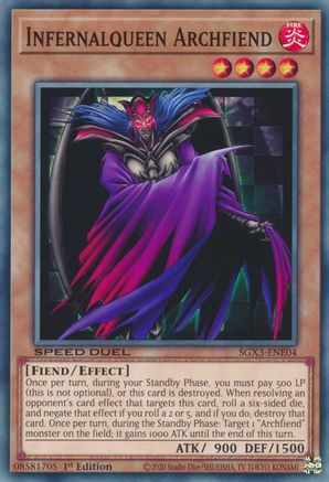 Infernalqueen Archfiend (SGX3-ENE04) - Speed Duel GX: Duelists of Shadows 1st Edition - Premium Yugioh Single from Konami - Just $0.08! Shop now at Game Crave Tournament Store