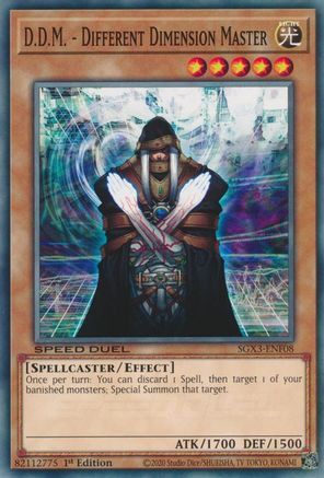 D.D.M. - Different Dimension Master (SGX3-ENF08) - Speed Duel GX: Duelists of Shadows 1st Edition - Premium Yugioh Single from Konami - Just $0.24! Shop now at Game Crave Tournament Store