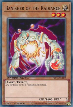 Banisher of the Radiance (SGX3-ENF09) - Speed Duel GX: Duelists of Shadows 1st Edition - Premium Yugioh Single from Konami - Just $0.25! Shop now at Game Crave Tournament Store