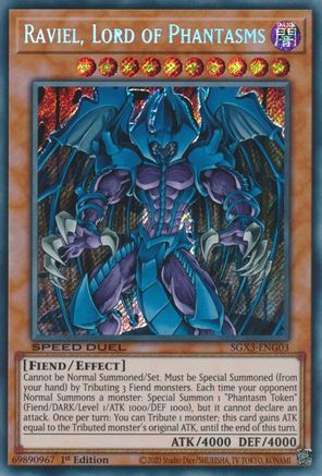 Raviel, Lord of Phantasms (SGX3-ENG03) - Speed Duel GX: Duelists of Shadows 1st Edition - Premium Yugioh Single from Konami - Just $0.34! Shop now at Game Crave Tournament Store