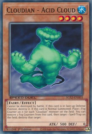 Cloudian - Acid Cloud (SGX3-ENH03) - Speed Duel GX: Duelists of Shadows 1st Edition - Premium Yugioh Single from Konami - Just $0.08! Shop now at Game Crave Tournament Store
