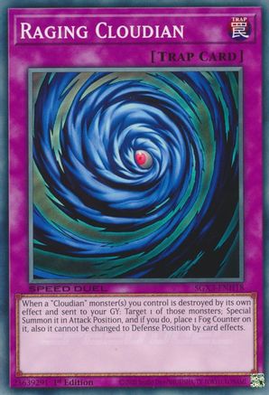 Raging Cloudian (SGX3-ENH18) - Speed Duel GX: Duelists of Shadows 1st Edition - Premium Yugioh Single from Konami - Just $0.25! Shop now at Game Crave Tournament Store