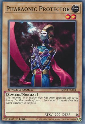 Pharaonic Protector (SGX3-ENI04) - Speed Duel GX: Duelists of Shadows 1st Edition - Premium Yugioh Single from Konami - Just $0.25! Shop now at Game Crave Tournament Store