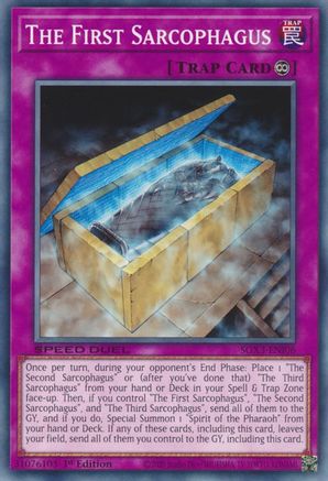 The First Sarcophagus (SGX3-ENI06) - Speed Duel GX: Duelists of Shadows 1st Edition - Premium Yugioh Single from Konami - Just $0.25! Shop now at Game Crave Tournament Store