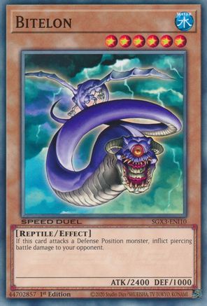 Bitelon (SGX3-ENI10) - Speed Duel GX: Duelists of Shadows 1st Edition - Premium Yugioh Single from Konami - Just $0.24! Shop now at Game Crave Tournament Store