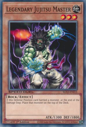 Legendary Jujitsu Master (SGX3-ENI15) - Speed Duel GX: Duelists of Shadows 1st Edition - Premium Yugioh Single from Konami - Just $0.25! Shop now at Game Crave Tournament Store