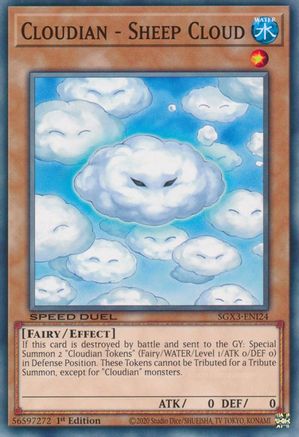 Cloudian - Sheep Cloud (SGX3-ENI24) - Speed Duel GX: Duelists of Shadows 1st Edition - Premium Yugioh Single from Konami - Just $0.26! Shop now at Game Crave Tournament Store