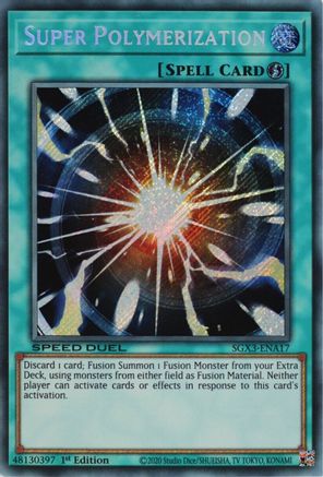 Super Polymerization (Secret Rare) (SGX3-ENA17) - Speed Duel GX: Duelists of Shadows 1st Edition - Premium Yugioh Single from Konami - Just $3.87! Shop now at Game Crave Tournament Store