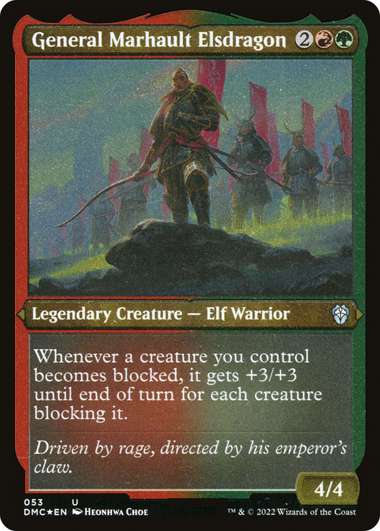 General Marhault Elsdragon (DMC-053) - Dominaria United Commander Etched Foil - Premium MTG Single from Wizards of the Coast - Just $0.08! Shop now at Game Crave Tournament Store
