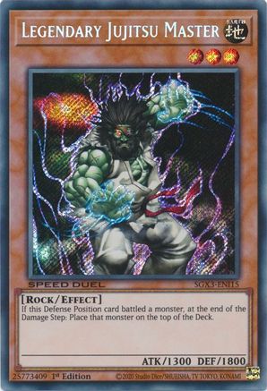 Legendary Jujitsu Master (Secret Rare) (SGX3-ENI15) - Speed Duel GX: Duelists of Shadows 1st Edition - Premium Yugioh Single from Konami - Just $1.02! Shop now at Game Crave Tournament Store