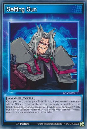 Setting Sun (SGX3-ENS14) - Speed Duel GX: Duelists of Shadows 1st Edition - Premium Yugioh Single from Konami - Just $0.25! Shop now at Game Crave Tournament Store