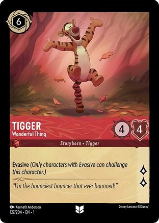 Tigger - Wonderful Thing (127/204) - The First Chapter Cold Foil - Premium Lorcana Single from Disney - Just $0.08! Shop now at Game Crave Tournament Store