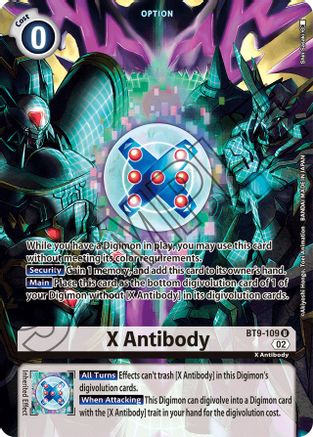X Antibody (Alternate Art) (BT9-109) - Starter Deck 14: Beelzemon Advanced Deck Set Foil - Premium Digimon Single from Bandai - Just $9.54! Shop now at Game Crave Tournament Store