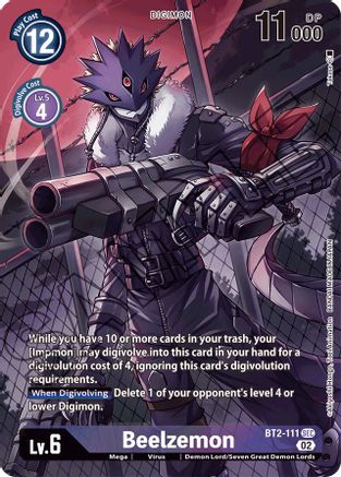 Beelzemon - BT2-111 (Alternate Art) (BT2-111) - Starter Deck 14: Beelzemon Advanced Deck Set Foil - Premium Digimon Single from Bandai - Just $0.43! Shop now at Game Crave Tournament Store