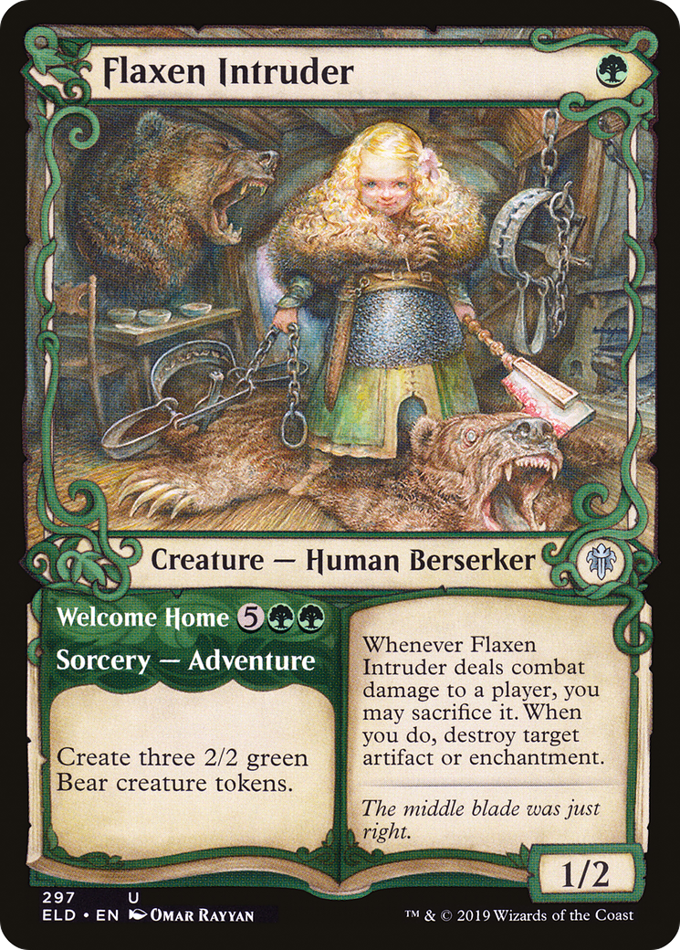 Flaxen Intruder // Welcome Home (ELD-297) - Throne of Eldraine: (Showcase) Foil - Premium MTG Single from Wizards of the Coast - Just $0.08! Shop now at Game Crave Tournament Store