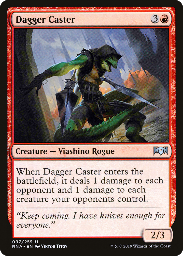 Dagger Caster (RNA-097) - Ravnica Allegiance - Premium MTG Single from Wizards of the Coast - Just $0.25! Shop now at Game Crave Tournament Store