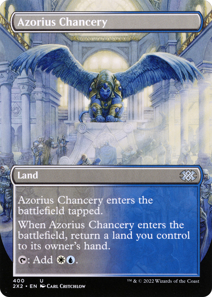 Azorius Chancery (2X2-400) - Double Masters 2022 (Borderless) - Premium MTG Single from Wizards of the Coast - Just $0.22! Shop now at Game Crave Tournament Store