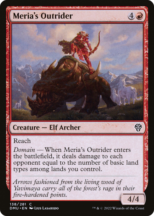Meria's Outrider (DMU-138) - Dominaria United - Premium MTG Single from Wizards of the Coast - Just $0.08! Shop now at Game Crave Tournament Store