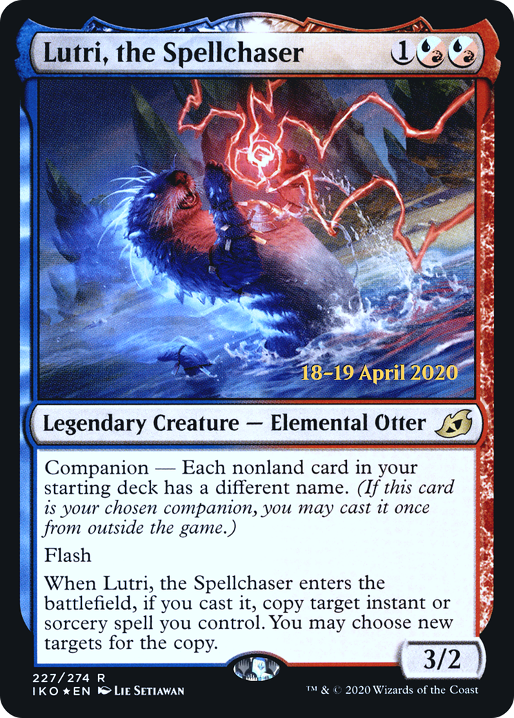 Lutri, the Spellchaser (PIKO-227S) - Ikoria: Lair of Behemoths Promos: (companion) Foil - Premium MTG Single from Wizards of the Coast - Just $0.29! Shop now at Game Crave Tournament Store