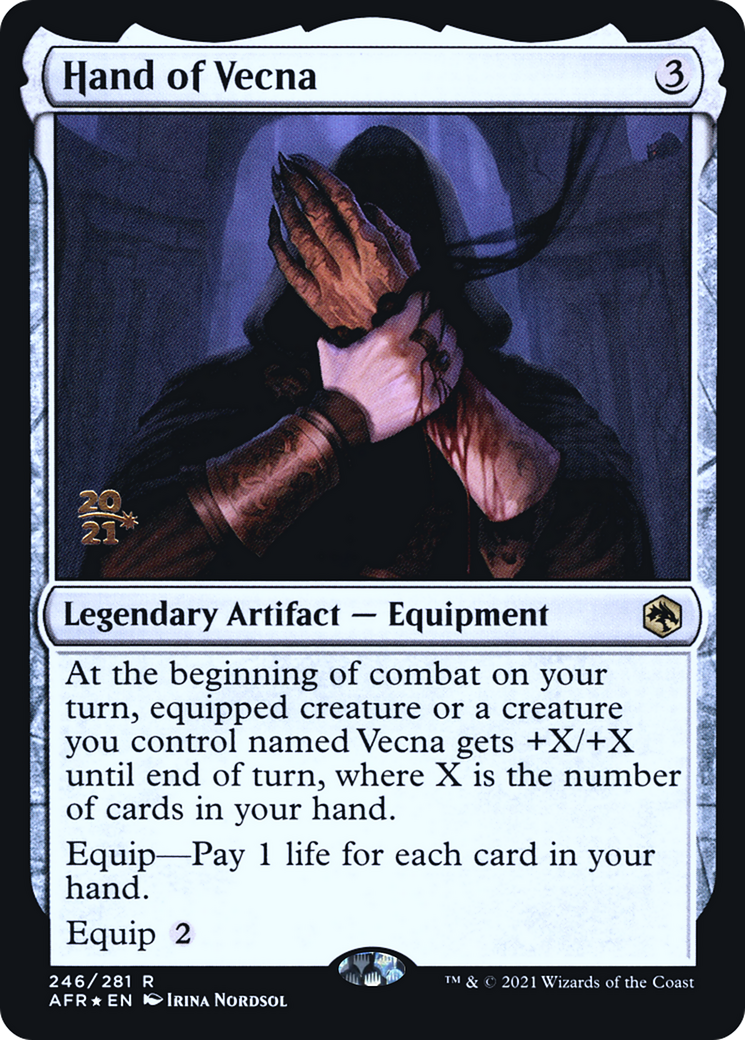 Hand of Vecna (PAFR-246S) - Adventures in the Forgotten Realms Promos Foil - Premium MTG Single from Wizards of the Coast - Just $0.98! Shop now at Game Crave Tournament Store