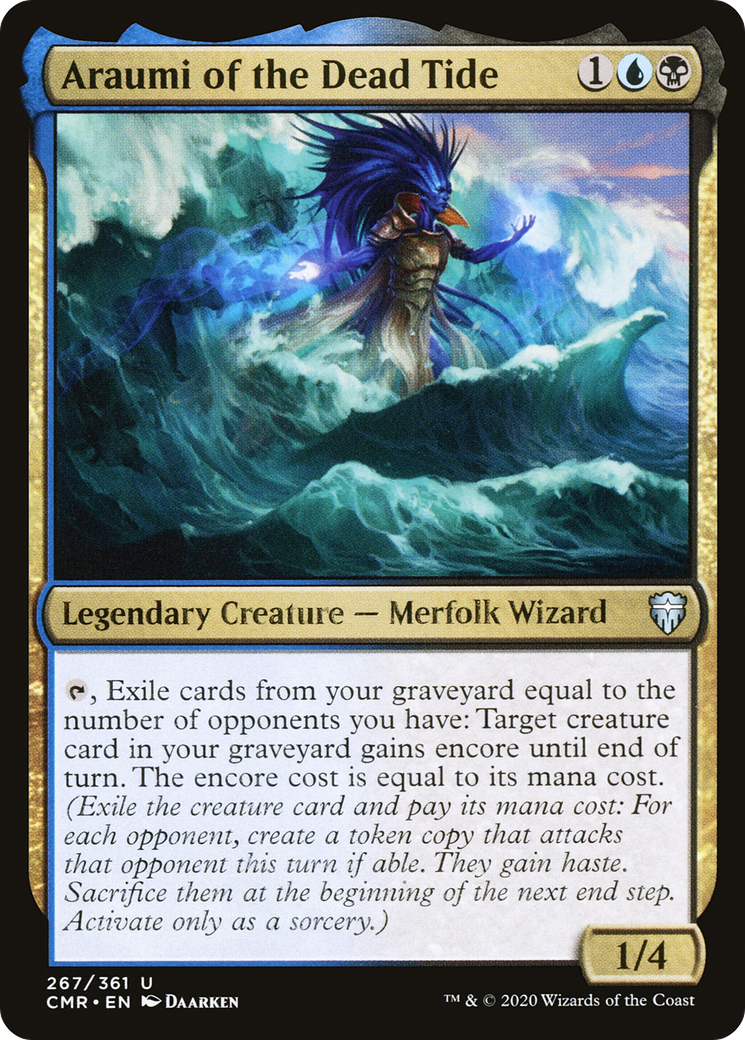 Araumi of the Dead Tide (CMR-267) - Commander Legends - Premium MTG Single from Wizards of the Coast - Just $0.25! Shop now at Game Crave Tournament Store