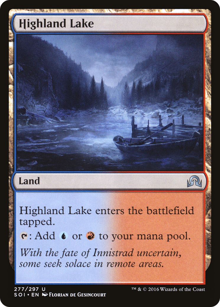 Highland Lake (SOI-277) - Shadows over Innistrad - Premium MTG Single from Wizards of the Coast - Just $0.25! Shop now at Game Crave Tournament Store