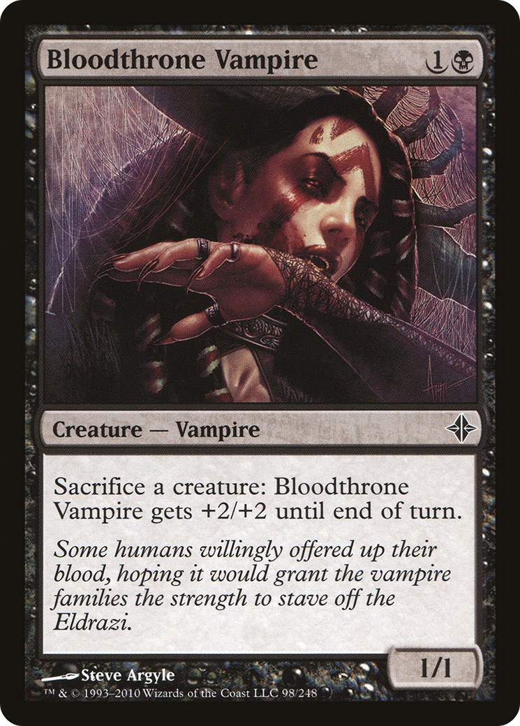 Bloodthrone Vampire (ROE-098) - Rise of the Eldrazi - Premium MTG Single from Wizards of the Coast - Just $0.25! Shop now at Game Crave Tournament Store