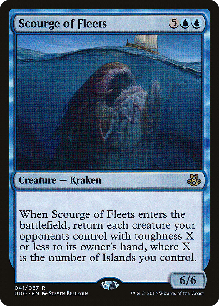 Scourge of Fleets (DDO-041) - Duel Decks: Elspeth vs. Kiora - Premium MTG Single from Wizards of the Coast - Just $0.34! Shop now at Game Crave Tournament Store