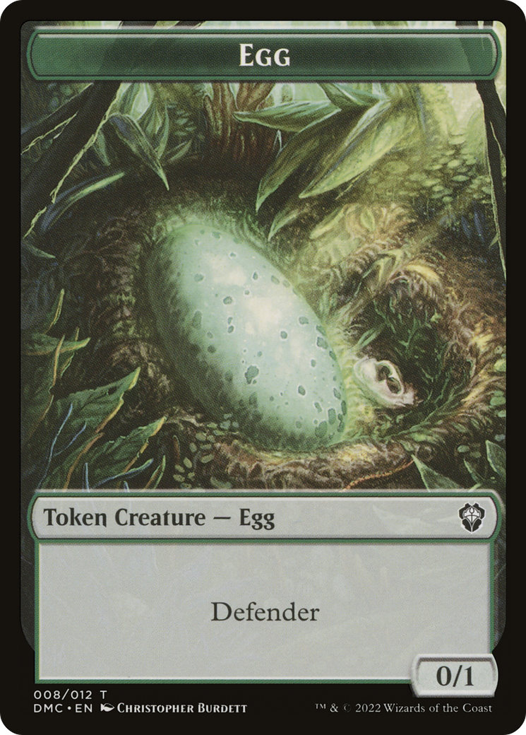 Egg (TDMC-008) - Dominaria United Commander Tokens Foil - Premium MTG Single from Wizards of the Coast - Just $0! Shop now at Game Crave Tournament Store